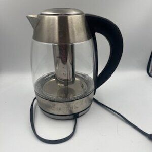 Chefman Electric Glass Tea Kettle With Removable Tea Infuser 1.8 Liter Capacity